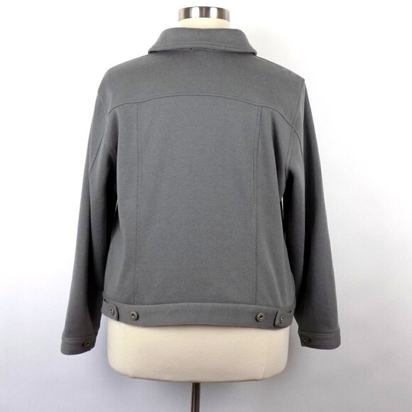 Torrid Trucker Shacket Jacket Size 3X Fleece Lined Gray - Picture 5 of 10